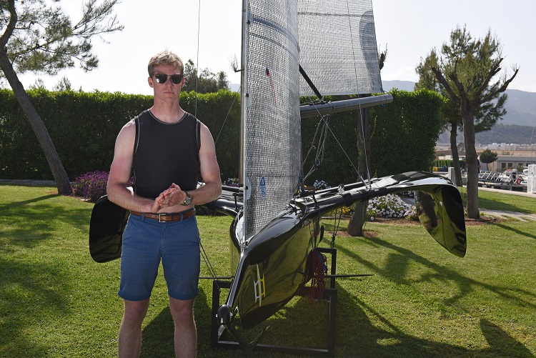 Flying Mantis foiling trimaran Ross Harvey